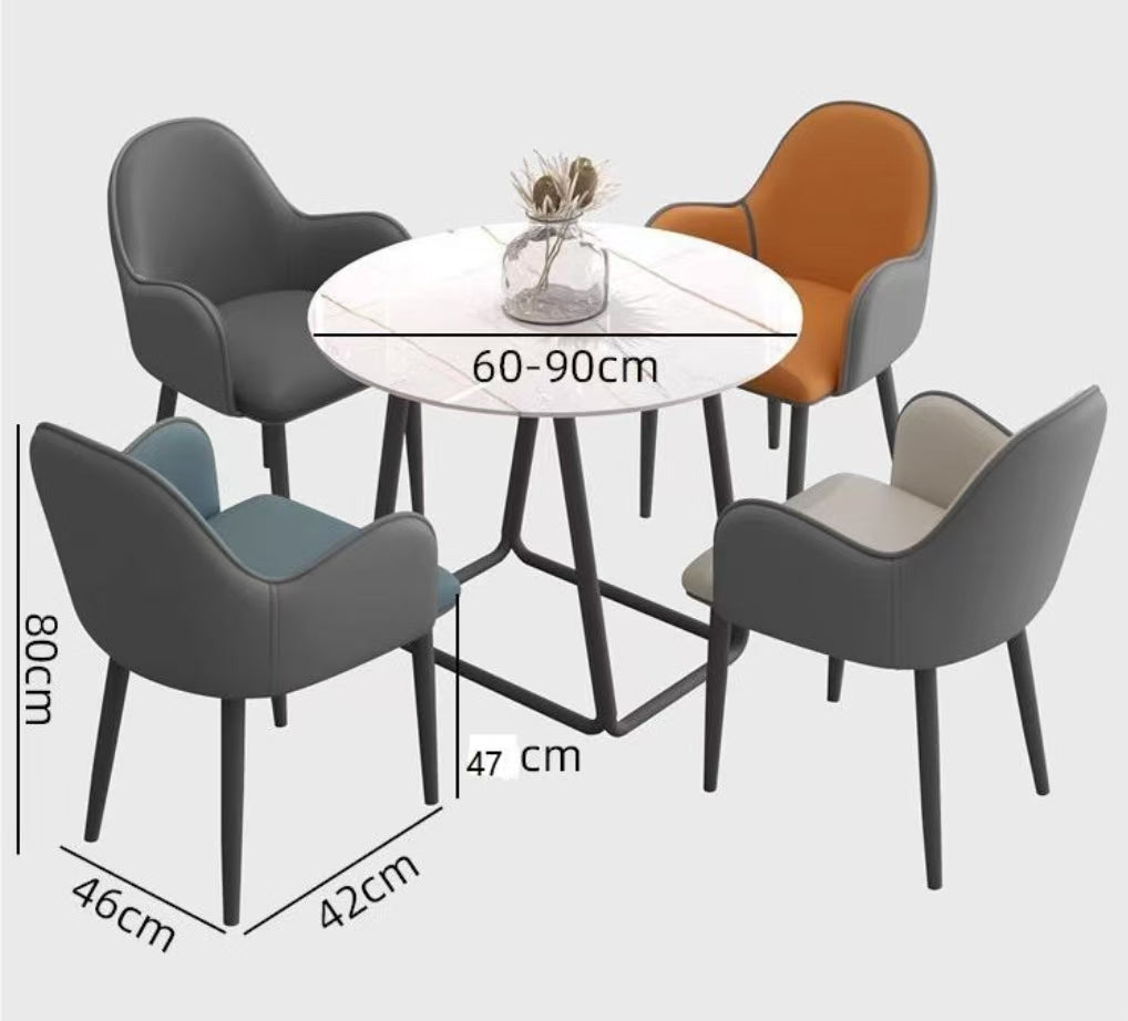 Italian light luxury coffee table dining chair
