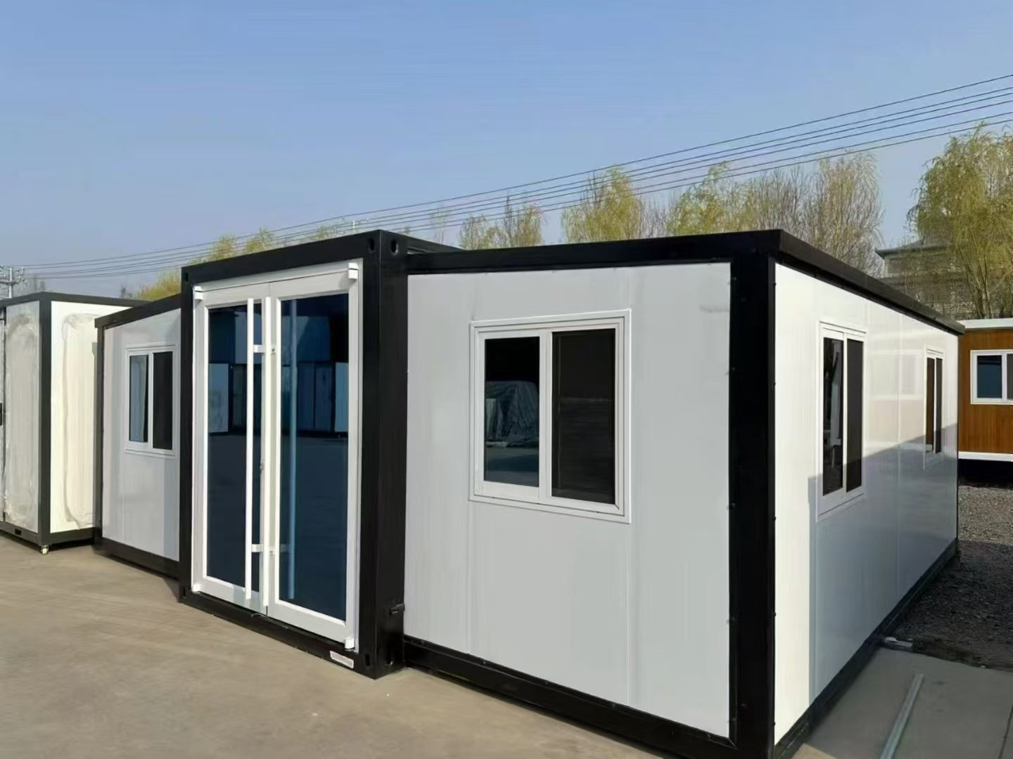 Waterproof Container House 20FT Expandabl Home Caravan Portable Houses 2 Bedrooms Container House