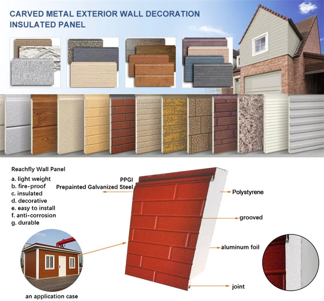 CARVED METAL EXTERIOR WALL DECORATIONINSULATED PANEL