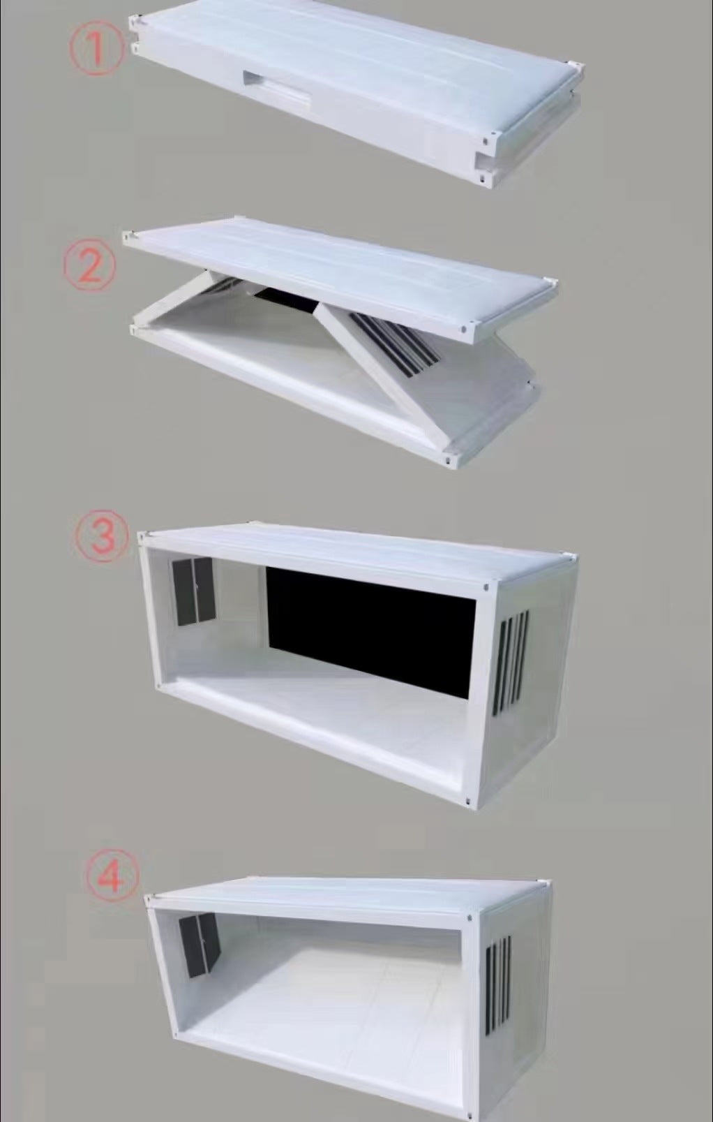 Integrated housing container homestay office staff dormitory sturdy and durable whole house living container